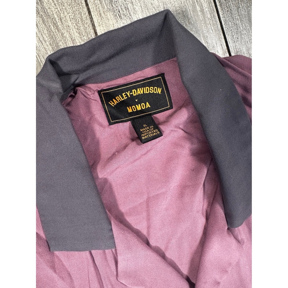 Harley-Davidson Jason Momoa Shirt Mens XL Purple Knucklehead Excellent Graphic - Picture 2 of 7